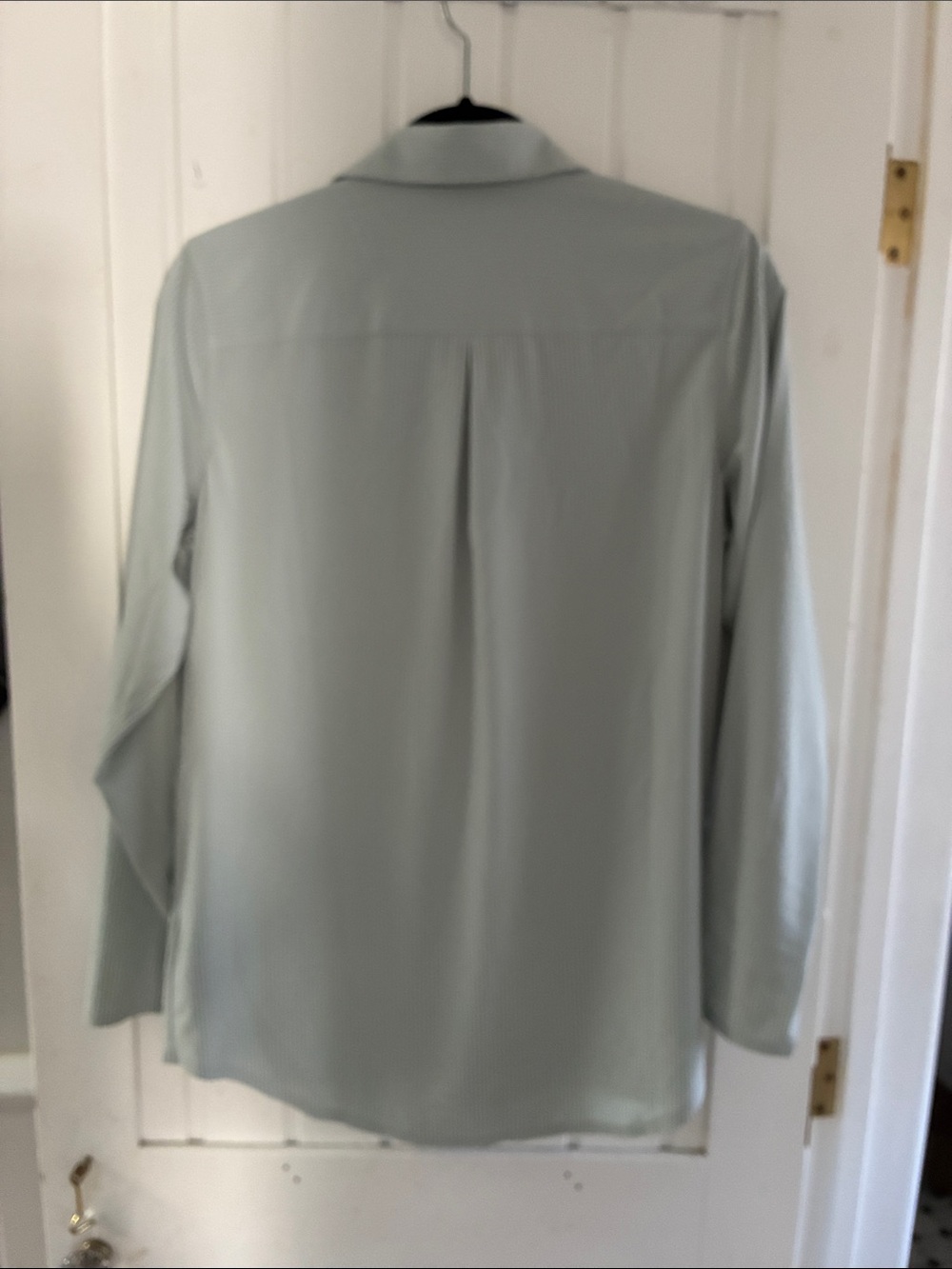 Athleta Mint Green Striped Button-Up Blouse - Picture 3 of 4